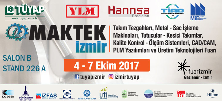 2017年10月4日〜7日に会いましょう〜Maktek Izmir 2017 - Maktekイズミル2017